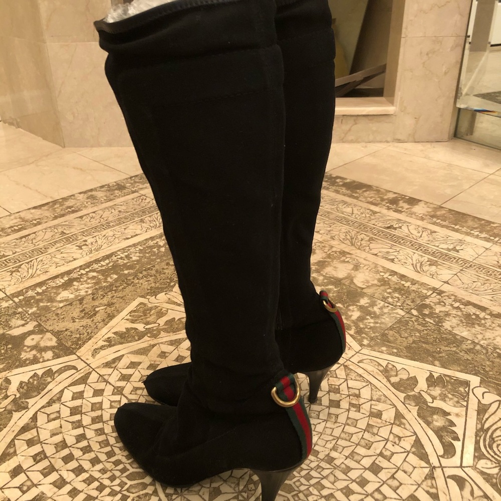Gucci Vintage 80's Pull Stretch Riding Boots sz8